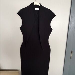 Scanlan Theodore Black Midi Dress